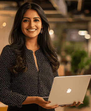 Professional woman with laptop